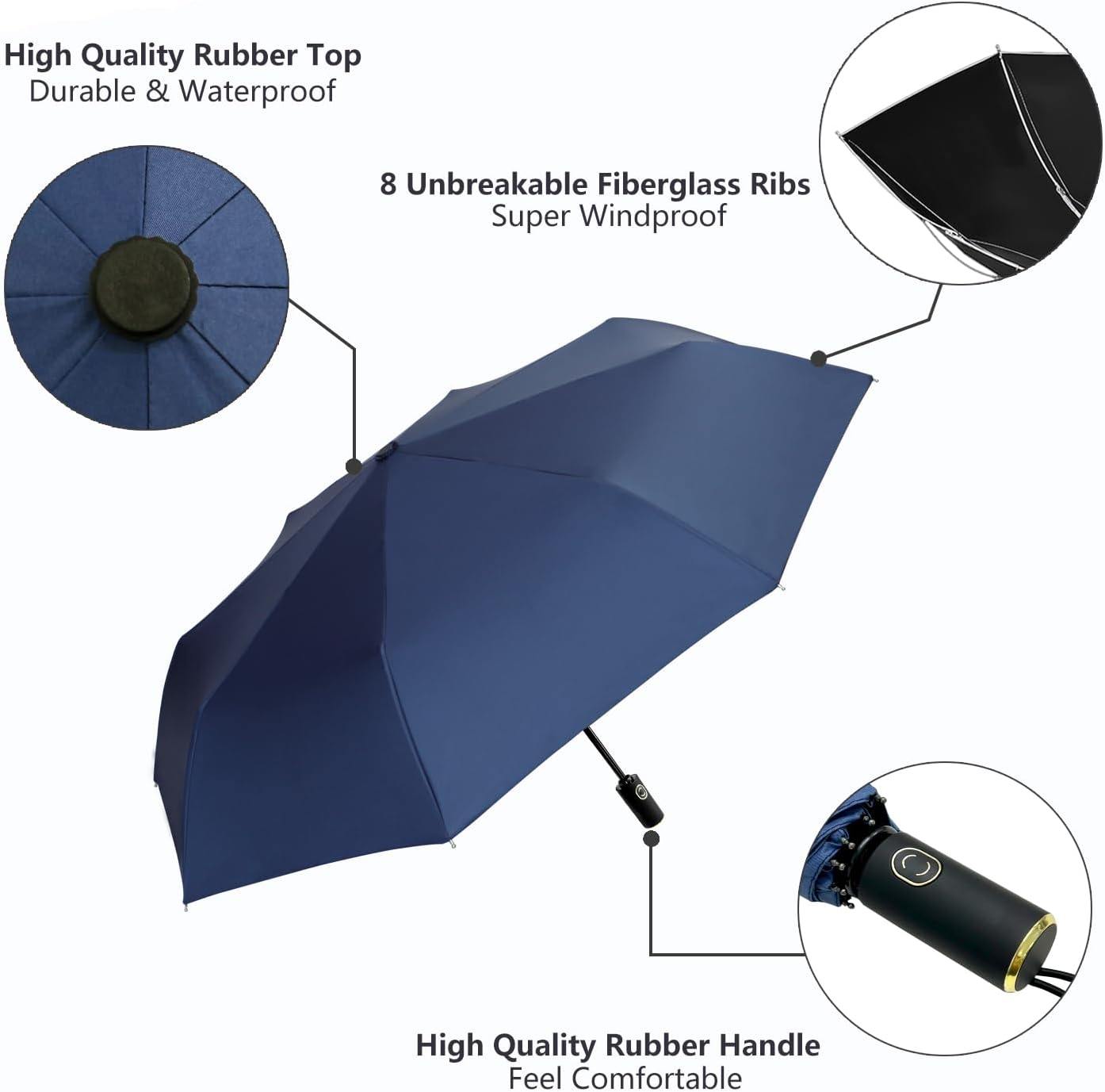 Parapluie Automatique Coupe-Vent avec Protection UV - مظلة أوتوماتيكية مقاومة للرياح وأشعة الشمس - Divers - صورة 9