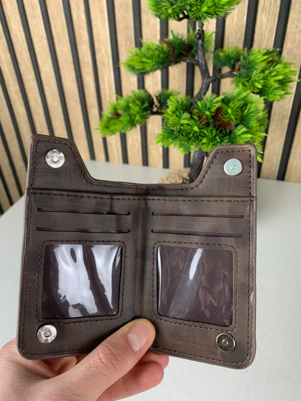 Étui portefeuille zippé pour téléphone avec emplacement de cartes – محفظة نقود وبطاقات - Accessoires - صورة حقيقية 14