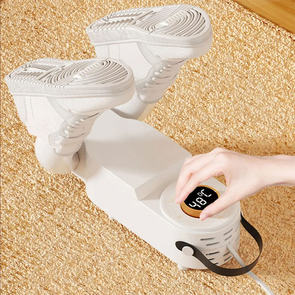 Sèche-chaussures électrique avec minuterie et grille de séchage réglable V2 – مجفف أحذية محمول - Maison - صورة 4