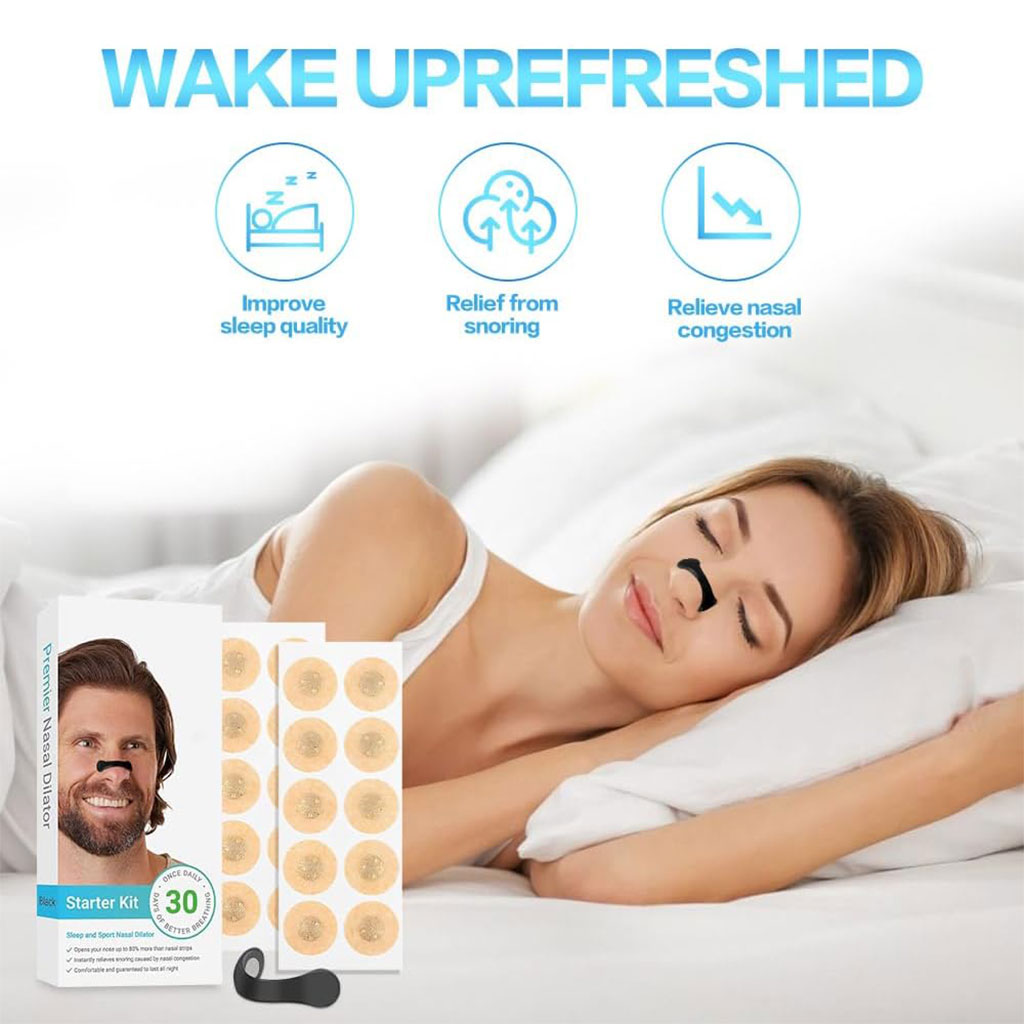 Bandelettes nasales magnétiques anti-ronflement pour un meilleur sommeil – شرائط أنفية مغناطيسية للرياضة والنوم مضادة للشخير - Soins et Beauté - صورة 8