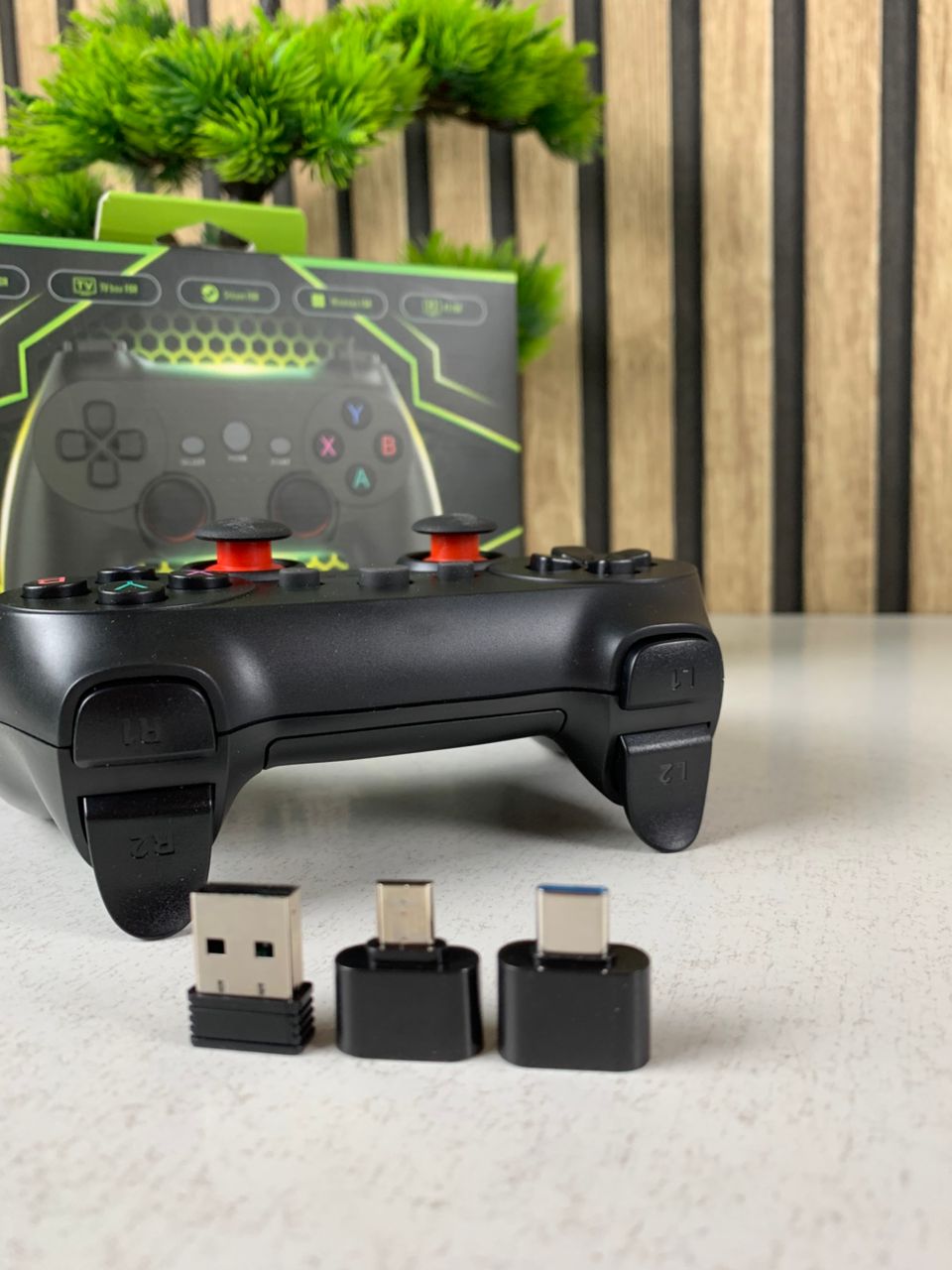 Manette de jeu sans fil Compatible avec Android TV , Steam, PC, TVBOX, PS3 CM019 – يد تحكم لاسلكية - Jouet & Gaming - صورة حقيقية 8