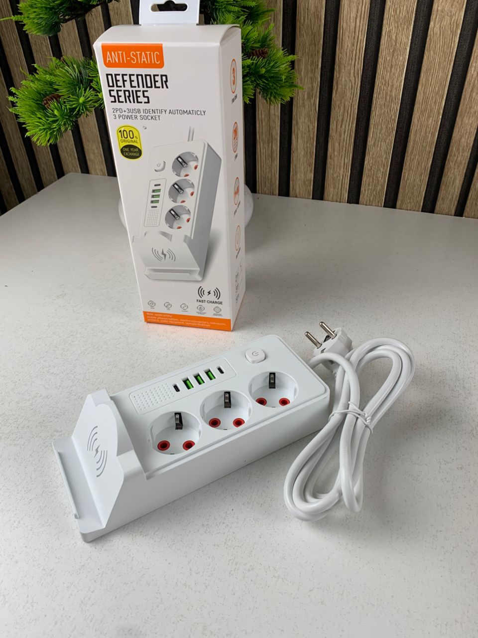 Multiprise 3 SOCKET 2500W avec USB, Type-C et chargement sans fil – مقبس طاقة وشاحن لاسلكي - Outillage et Bricolage - صورة حقيقية 6