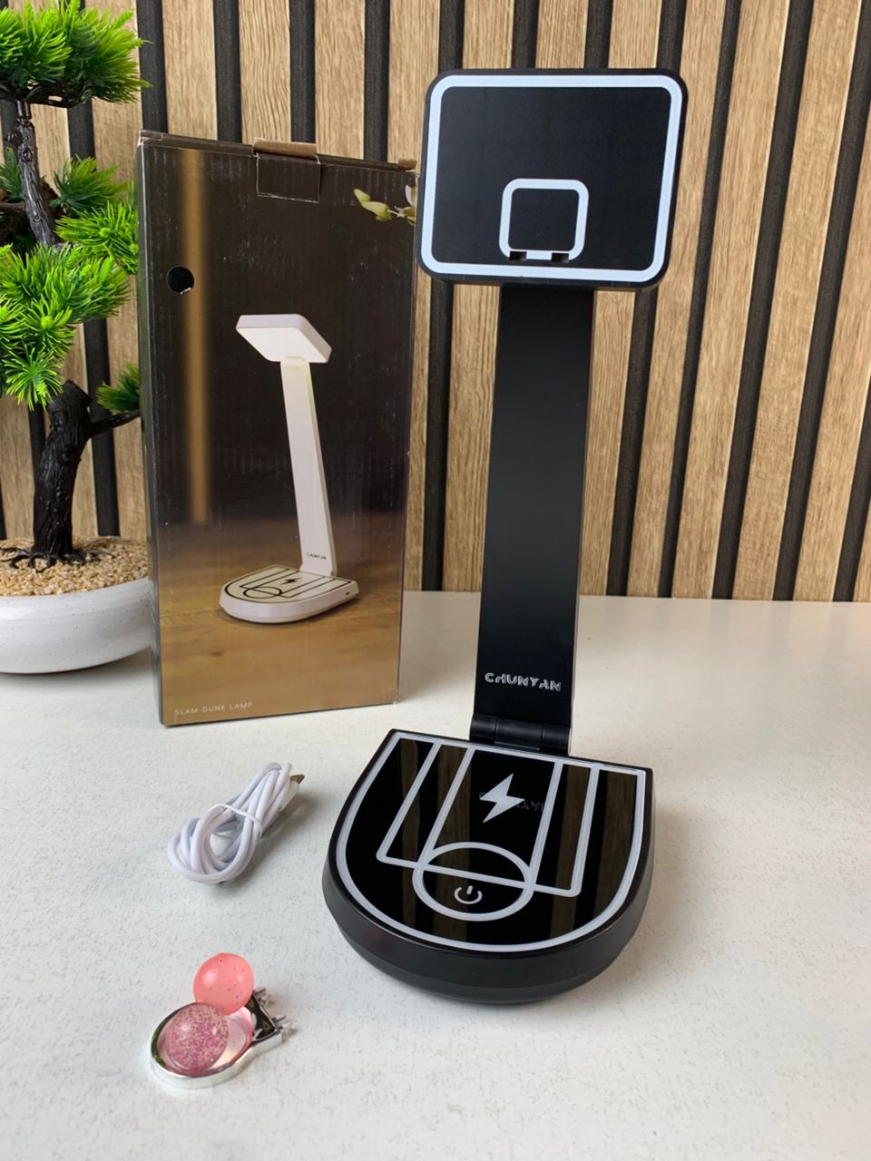 Lampe de bureau et chargeur de téléphone portable sans fil 15 W – مصباح مكتب وشاحن لاسلكي - Électronique - صورة حقيقية 7
