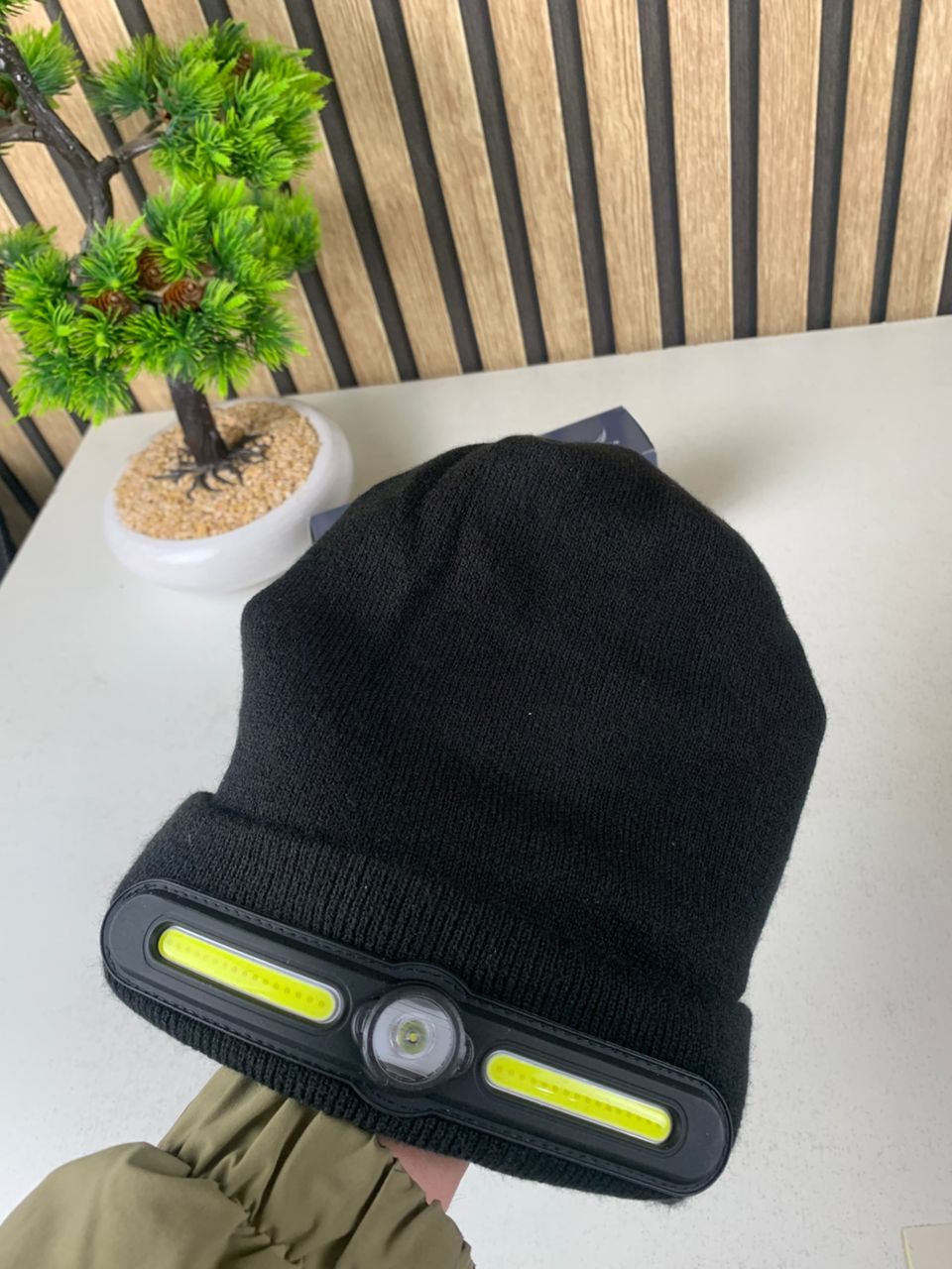 Bonnet d’hiver COB Headlight pour camping et randonnée – قبعة شتوية مزودة بمصباح أمامي - Divers - صورة حقيقية 12