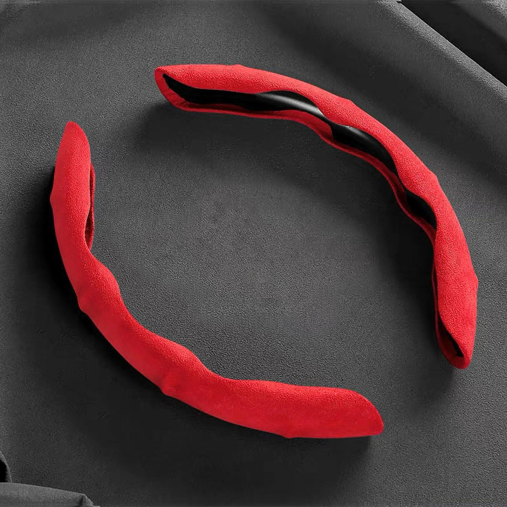 Housse de volant séparée tissue alcantara antidérapant – غطاء عجلة القيادة - Accessoires Auto/Moto - صورة 3