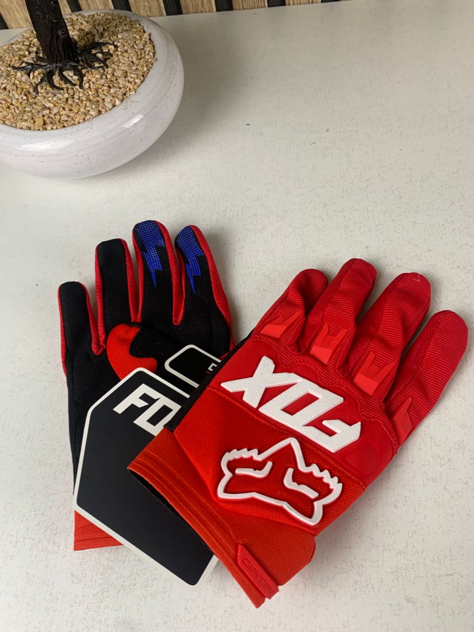 Gants Fox Racing pour motocross, tactiles – قفازات فوكس ريسينغ للدراجات النارية - Accessoires Auto/Moto - صورة حقيقية 6