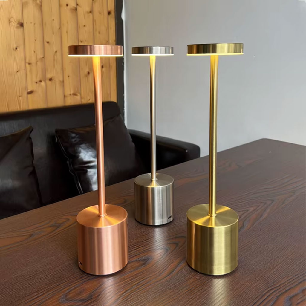 Lampe de table LED tactile rechargeable 3 couleurs design classique - مصباح ديكور بعدة درجات ضوئية - Décoration - صورة 7