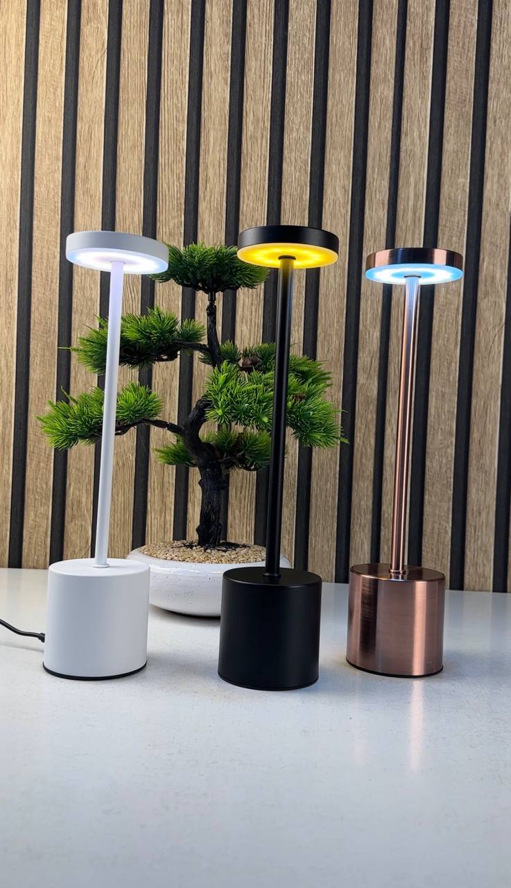 Lampe de table LED tactile rechargeable 3 couleurs design classique - مصباح ديكور بعدة درجات ضوئية - Décoration - صورة 11