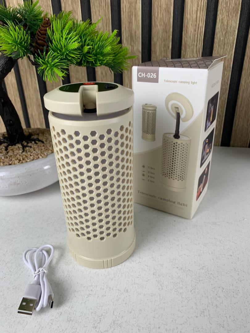 Lampe de camping design en nid d’abeille avec 3 couleurs variable rechargeable - Camping et Randonnée - صورة حقيقية 9