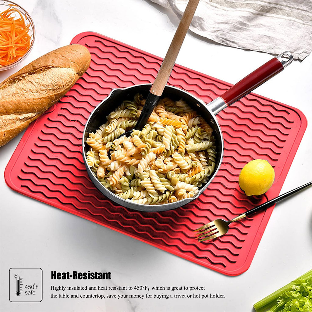 Tapis de Séchage en Silicone Souple et Flexible pour Cuisine – بساط تقطير الأواني - Cuisine - صورة 2
