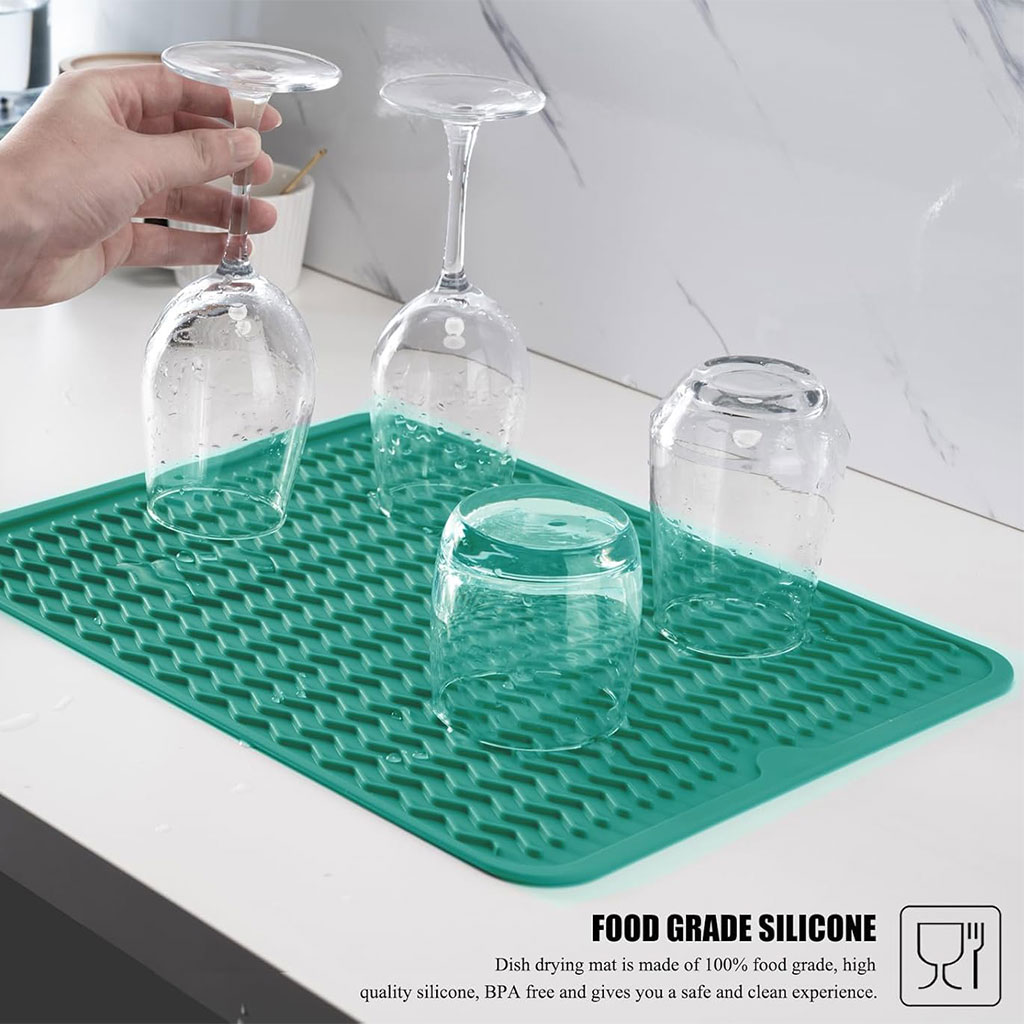 Tapis de Séchage en Silicone Souple et Flexible pour Cuisine – بساط تقطير الأواني - Cuisine - صورة 4