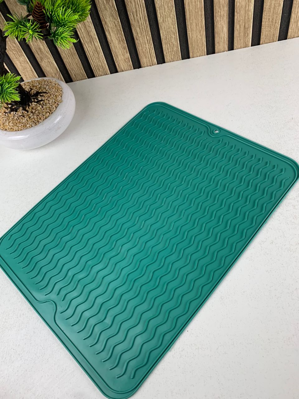 Tapis de Séchage en Silicone Souple et Flexible pour Cuisine – بساط تقطير الأواني - Cuisine - صورة حقيقية 10