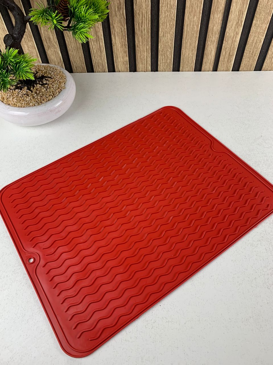 Tapis de Séchage en Silicone Souple et Flexible pour Cuisine – بساط تقطير الأواني - Cuisine - صورة حقيقية 11
