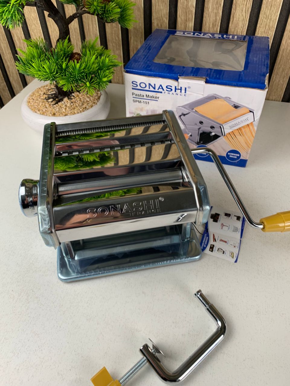 Machine À Pâtes et Nouilles Manuelle 3en1 Sonashi SPM-151 – ماكينة تحضير العجائن - Cuisine - صورة حقيقية 5
