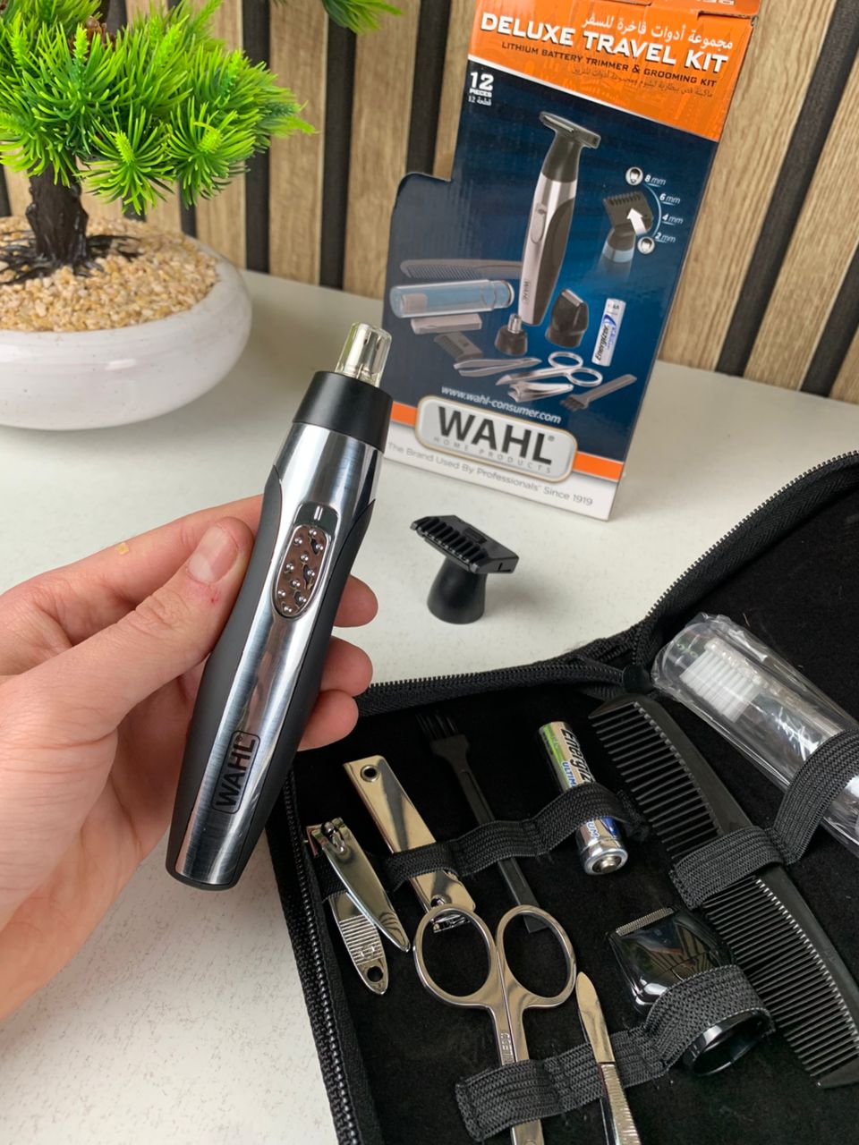 Kit de Voyage Tendeuse WAHL avec accessoires de soins pour hommes – طقم آلة حلاقة مع أدوات العناية للرجال - Soins et Beauté - صورة حقيقية 10