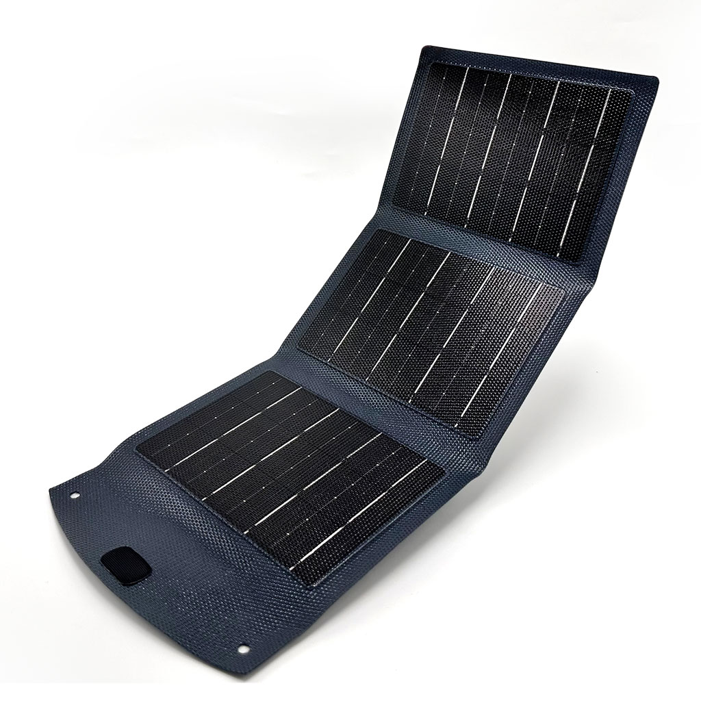 Panneau solaire USB pliable et portable capacité 3000mAh 10W – وحدة طاقة تشحن بالطاقة الشمسية - Camping et Randonnée - صورة 4