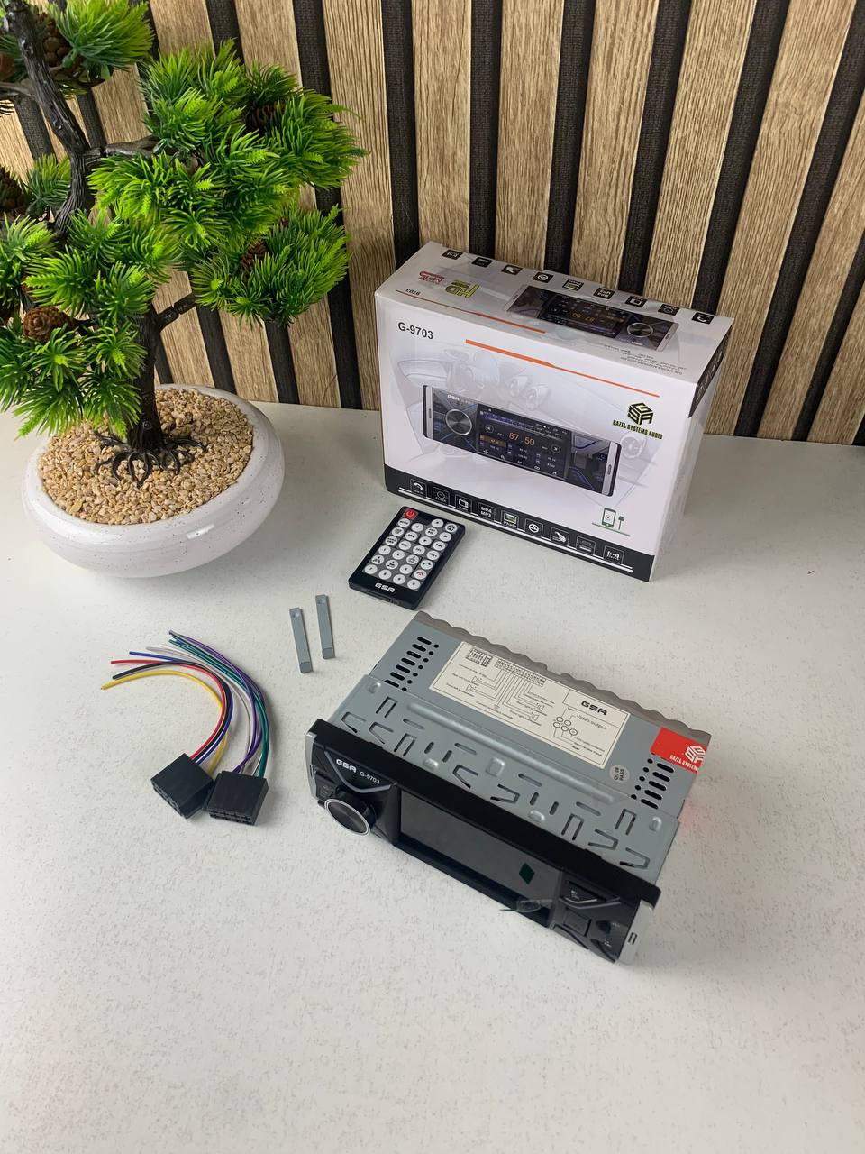 Poste Radio Multimedia Bluetooth USB/MicroSD/Aux G-9703 – جهاز راديو مع منفذ تشغيل الكاميرا - Accessoires Auto/Moto - صورة حقيقية 10