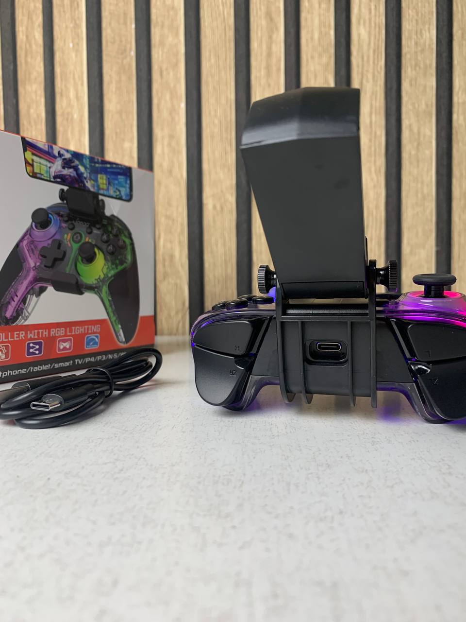 Manette de jeu sans fil IPEGA PG-9666TH avec poignets lumineux RGB - يد تحكم لاسلكية - Jouet & Gaming - صورة حقيقية 10