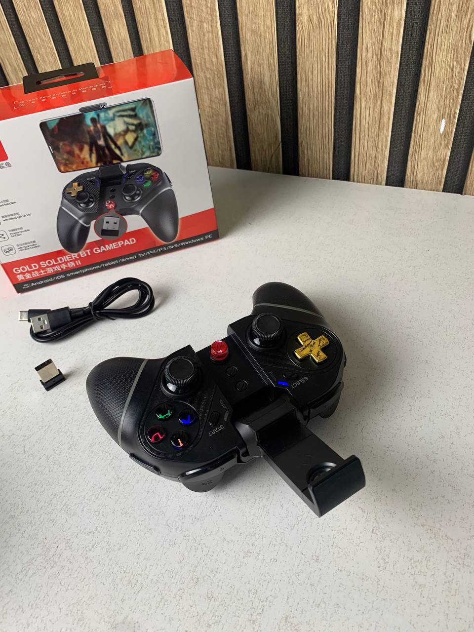 Manette de jeu sans fil IPEGA PG-9218 Gold Soldier BT Gamepad - يد تحكم لاسلكية - Jouet & Gaming - صورة حقيقية 11