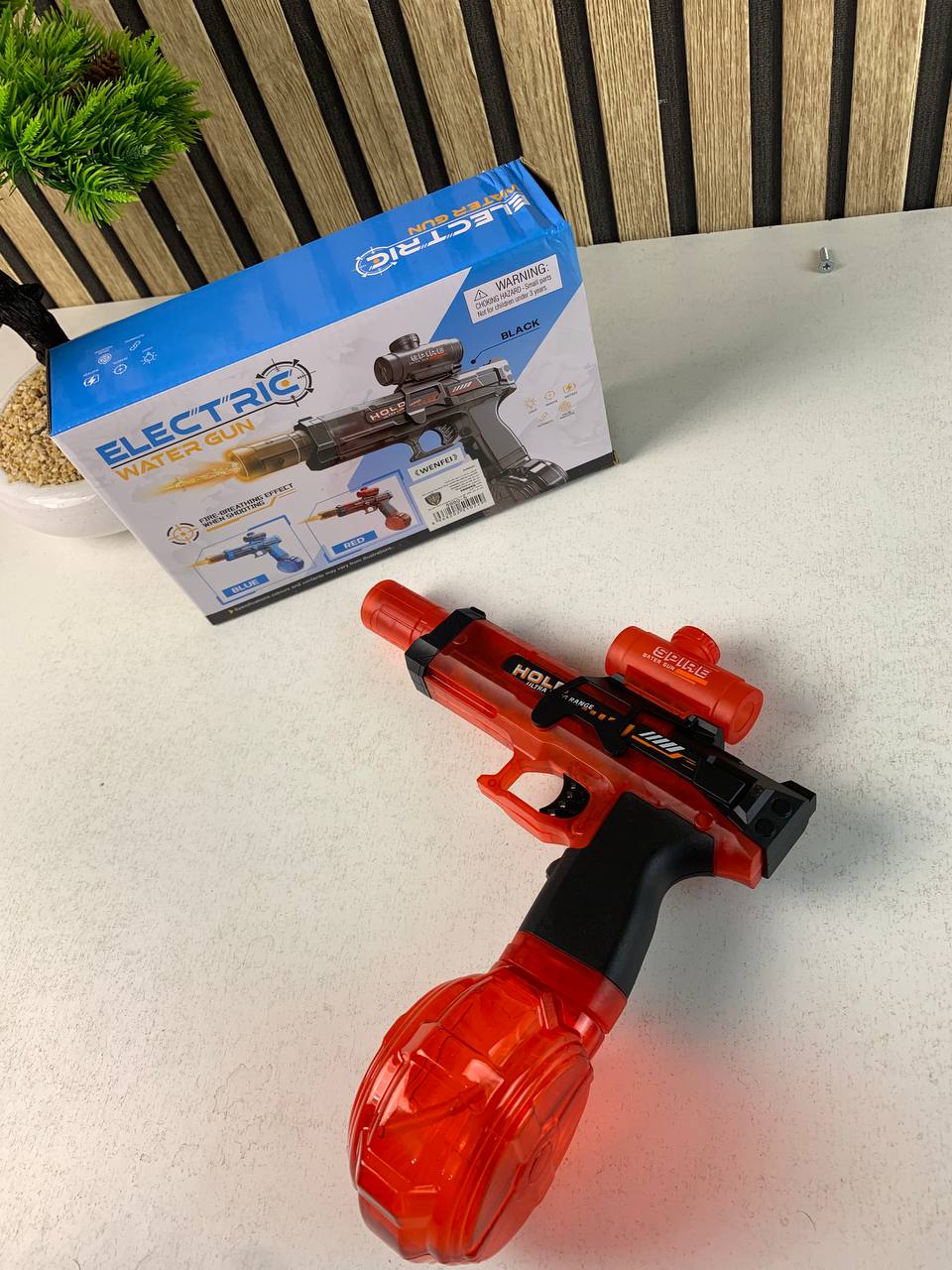 Pistolet à Eau Electrique 320 ML avec Effets Lumineux - مسدس مائي أوتوماتيكي - Jouet & Gaming - صورة حقيقية 8