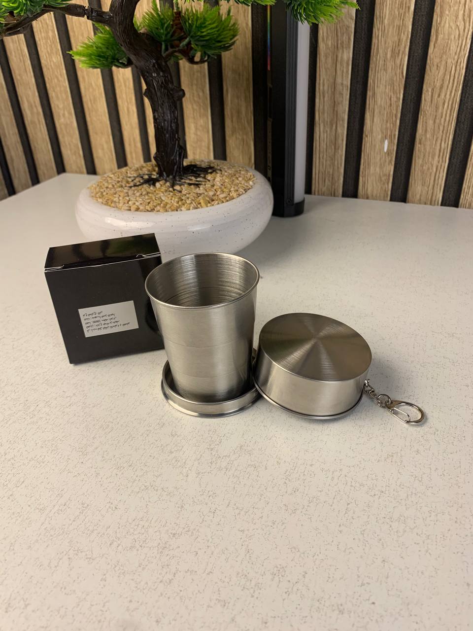 Mug de camping pratique idéal pour les boissons avec crochet de suspension - كوب مشروبات قابل للطي - Camping et Randonnée - صورة حقيقية 14