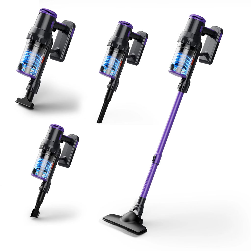 Multismart Aspirateur Balai Filaire Sans Sac 500W 5 en 1 avec Aspirateur à Main - 18KPa - مكنسة كهربائية يدوية - Maison - صورة 2