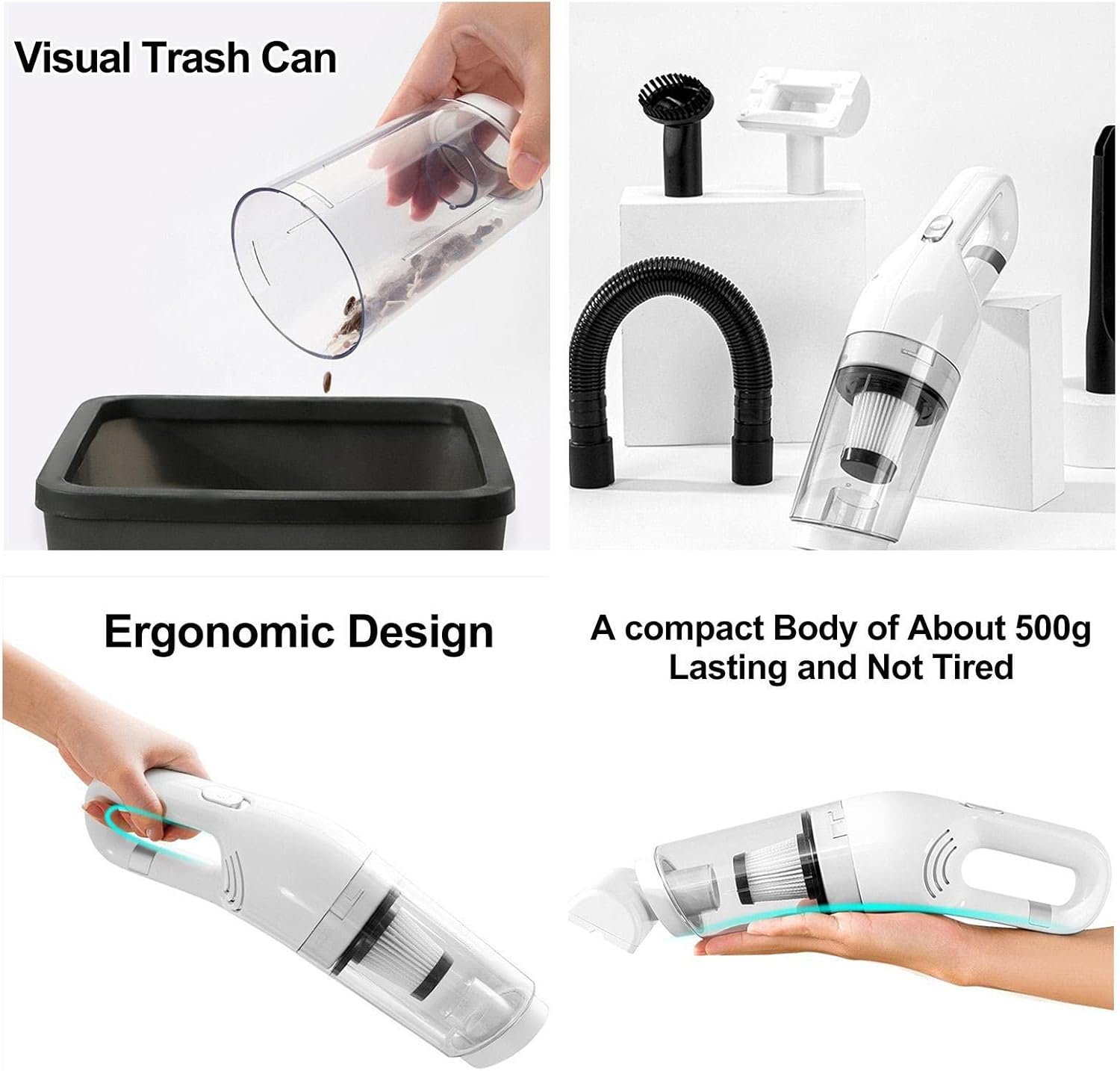 Aspirateur Portable Multifonction 6en1 JB-168 batterie 1800 mAh Filtre HEPA - مكنسة كهربائية محمولة - Maison - صورة 14