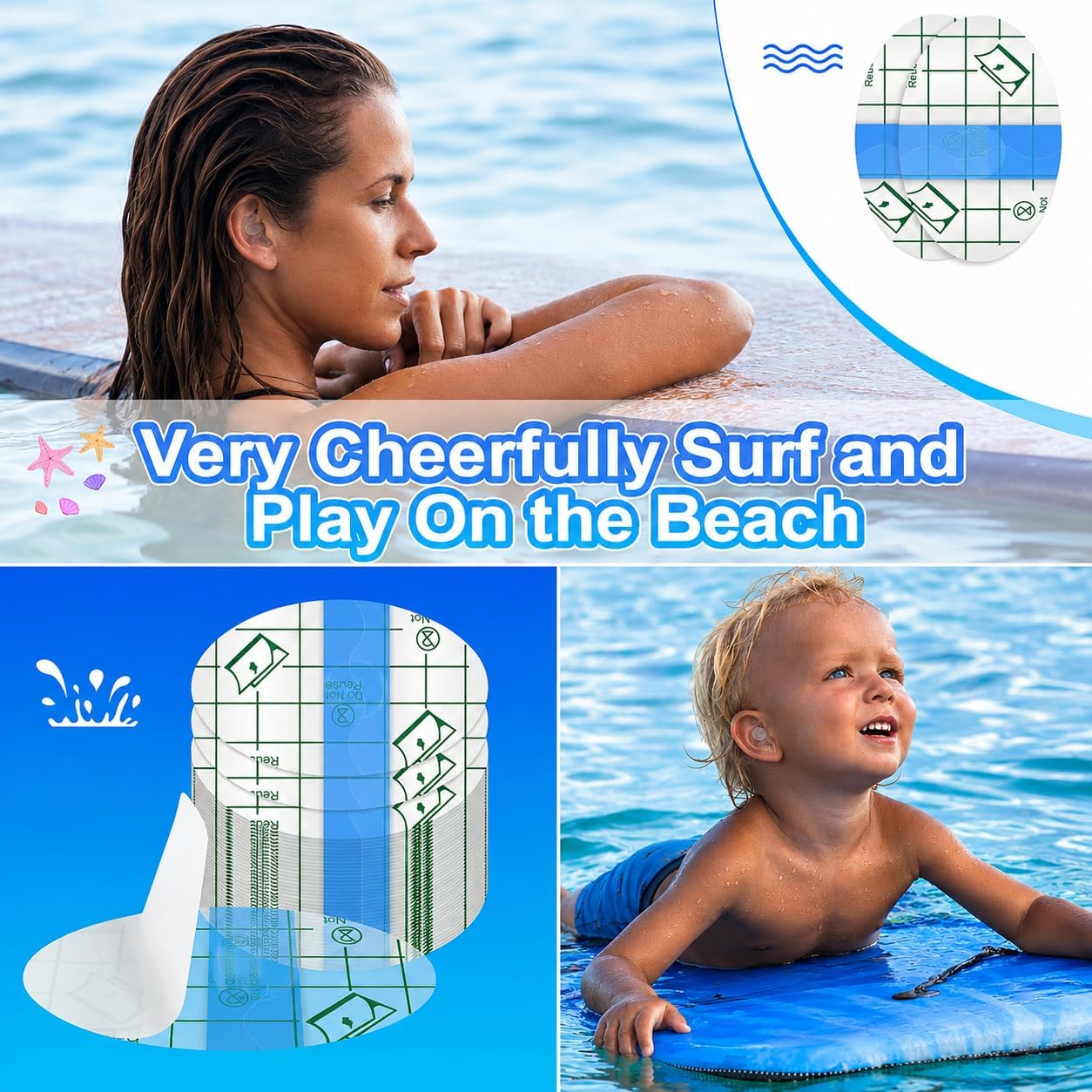 Autocollants Imperméables de Protection des Oreilles pour Bébé – Pièces ملصقات مقاومة للماء لحماية أذن الطفل أثناء الاستحمام والسباحة 30 - Divers - صورة 10