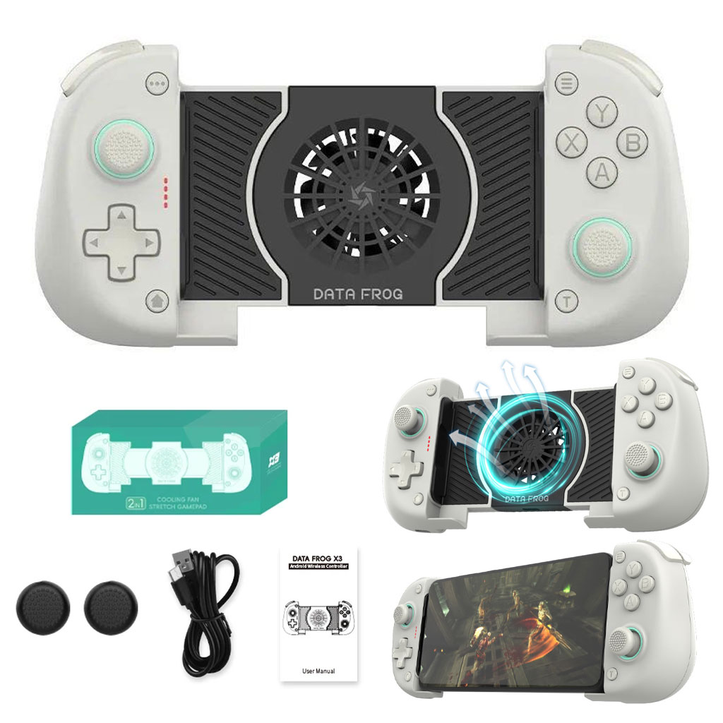 Manette pour smartphone DATA FROG X3 Bluetooth avec Ventilateur de Refroidissement - وحدة تحكم مع مبرد مدمج