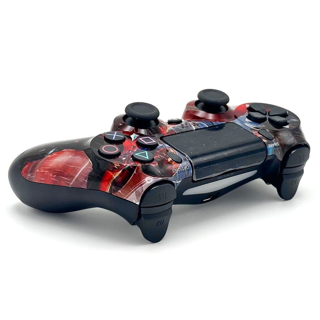 SONY DualShock Manette PS4 Sans Fil, Batterie Rechargeable (High Copy) – Edition Captain America - Jouet & Gaming - صورة 5