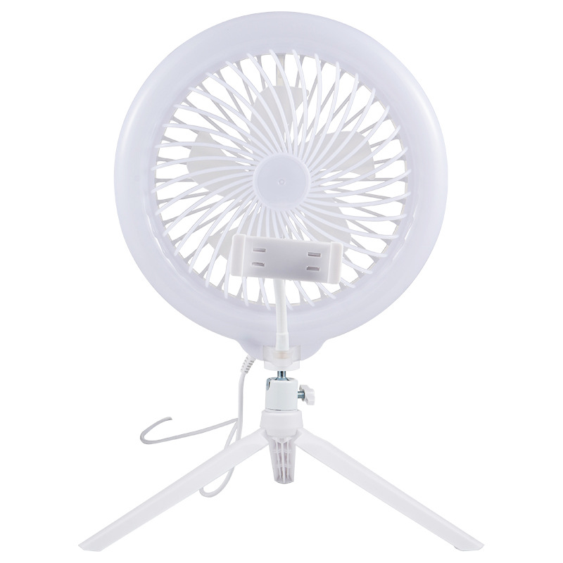 Anneau Lumineux LED RGB et Ventilateur avec Support Flexible - مصباح حلقة للتصوير الاحترافي مع مروحة - صورة 11