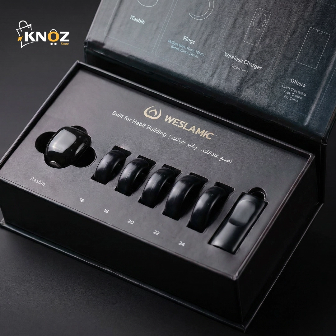 Anneau de Zikr Étanche avec Écran OLED iTasbih Faith+ Black - خاتم التسبيح الذكي المقاوم للماء بـ5 مقاسات - Électronique - صورة 9