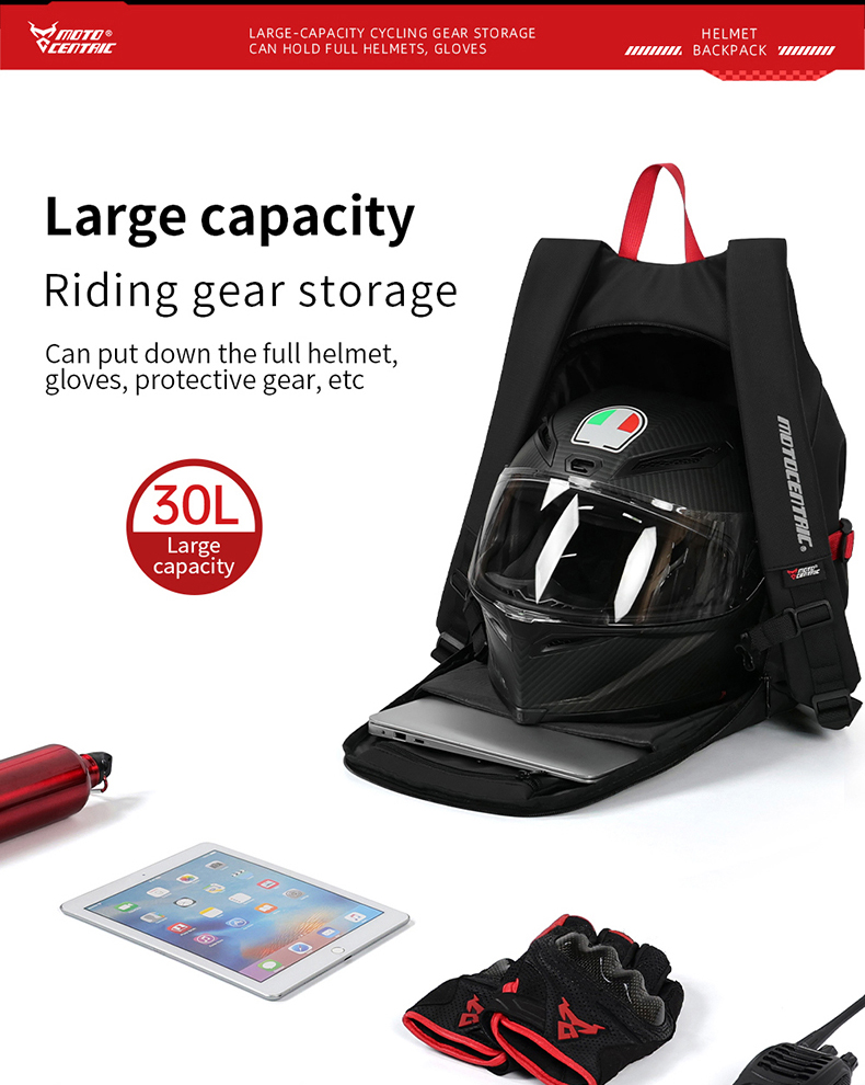 Sac à Dos MOTOCENTRIC pour Casque de Moto - حقيبة ظهر المخصصة لخوذة الدراجة النارية - Accessoires Auto/Moto - صورة 13