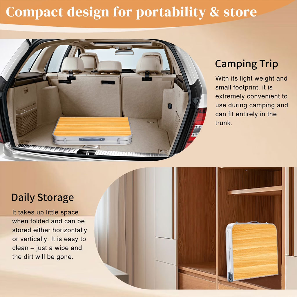 Table de Camping en Aluminium à Hauteur Réglable - طاولة تخييم ألمنيوم قابلة لتعديل الارتفاع - Camping et Randonnée - صورة 10
