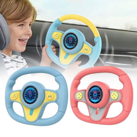 Jouet Volant Interactif pour Enfants KX3702 - لعبة مقود القيادة التفاعلية للأطفال (تعليمية وممتعة)