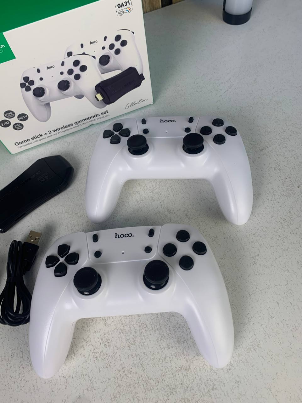 Console Rétro Hoco GA31 – 20 000 Jeux Intégrés avec 2 Manettes Sans Fil - منصة الألعاب الكلاسيكية مع يدين تحكم - Jouet & Gaming - صورة حقيقية 10