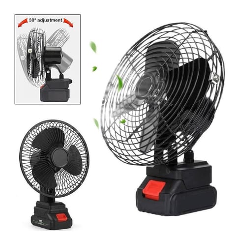 Ventilateur de Table Rechargeable avec Batterie Lithium 24V - مروحة مع بطارية كبيرة قابلة للشحن