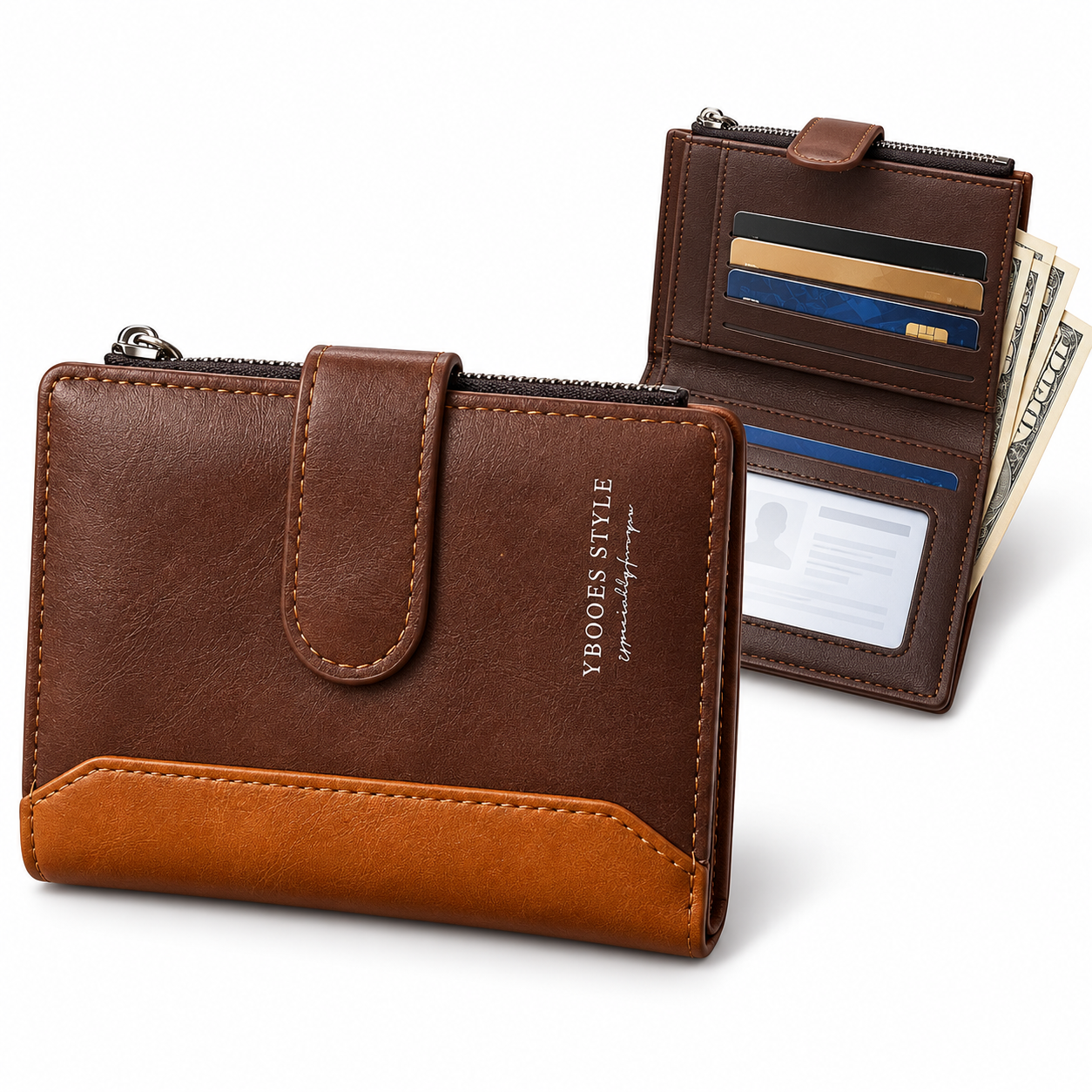 Portefeuille Multifonction en Cuir PU pour Homme et Femme - محفظة جلدية متعددة الجيوب للرجال والنساء - Accessoires - صورة 8