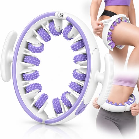 Un rouleau de massage circulaire pour un massage corporel facile. أسطوانة مساج دائرية لتدليك الجسم بسهولة