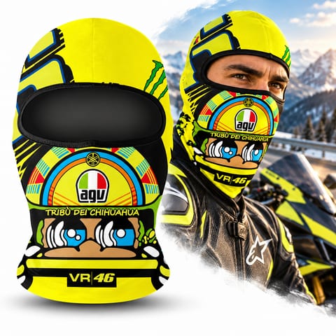 Cagoule Moto Thermique Balaclava VR46 - قناع واقي وجه كامل حراري للدراجات النارية