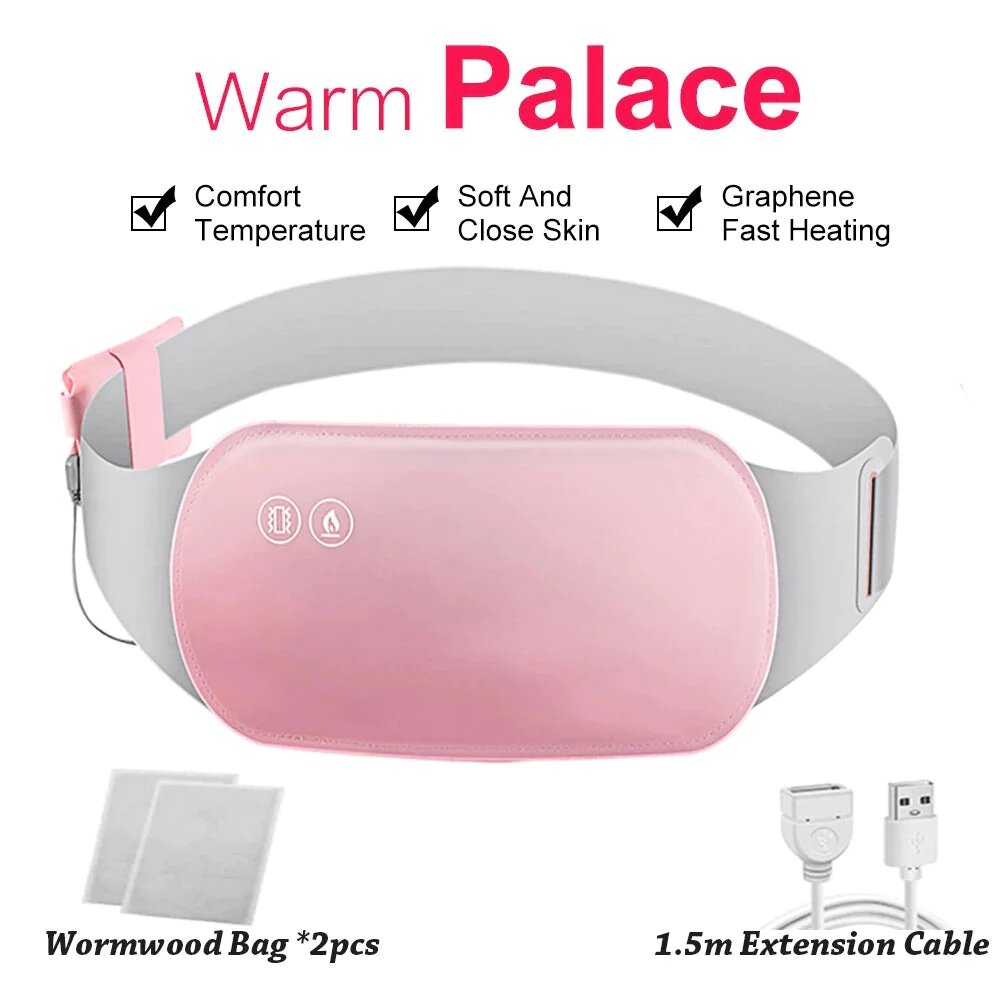 Ceinture Vibromasseur chauffant pour les douleurs menstruelles حزام هزاز ساخن لتسكين آلام الدورة الشهرية - Soins et Beauté - صورة 7