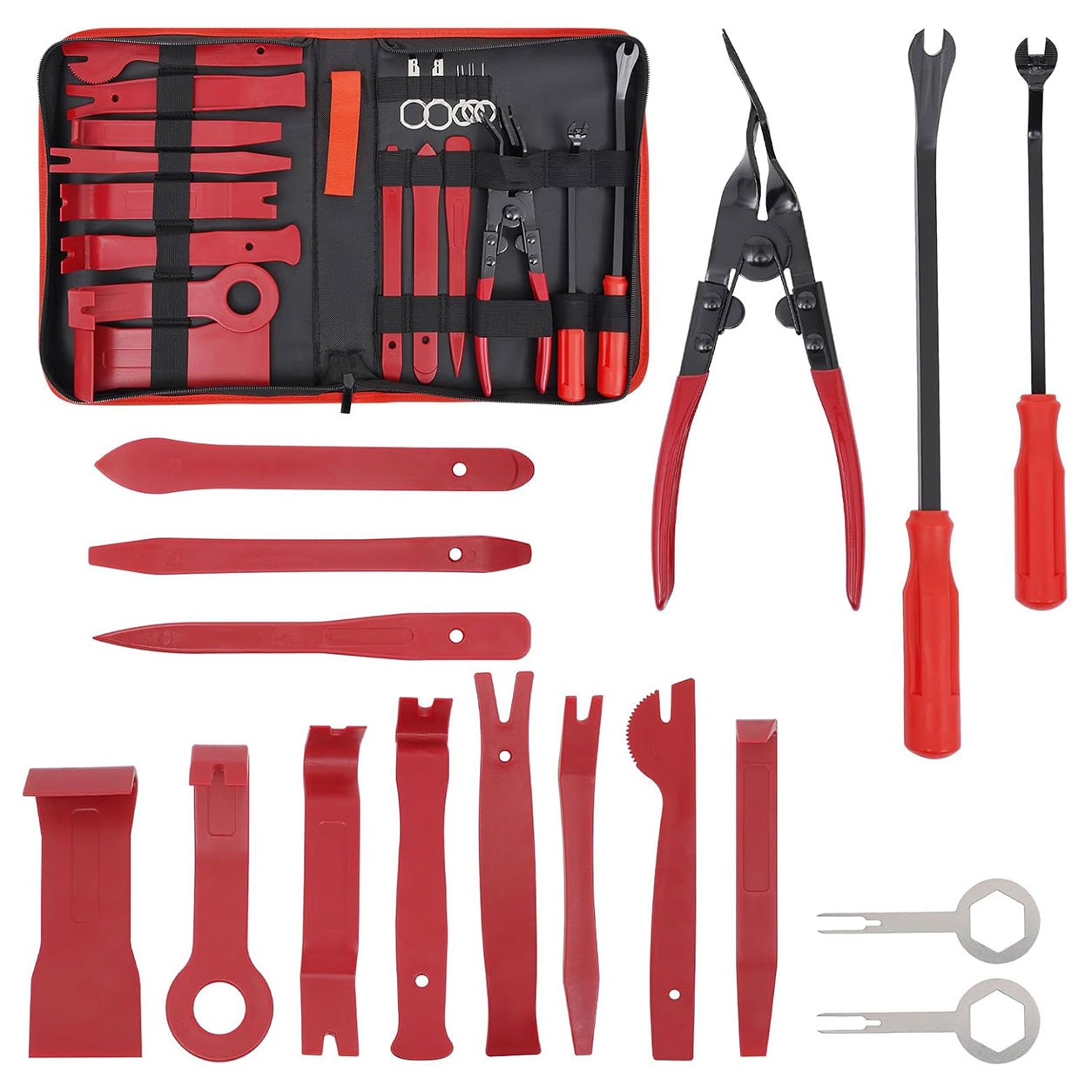 Kit de 16 Outils de Démontage de Garniture Auto et Finitions Intérieures - طقم أدوات فك ديكورات وكسوة السيارة 16 قطعة