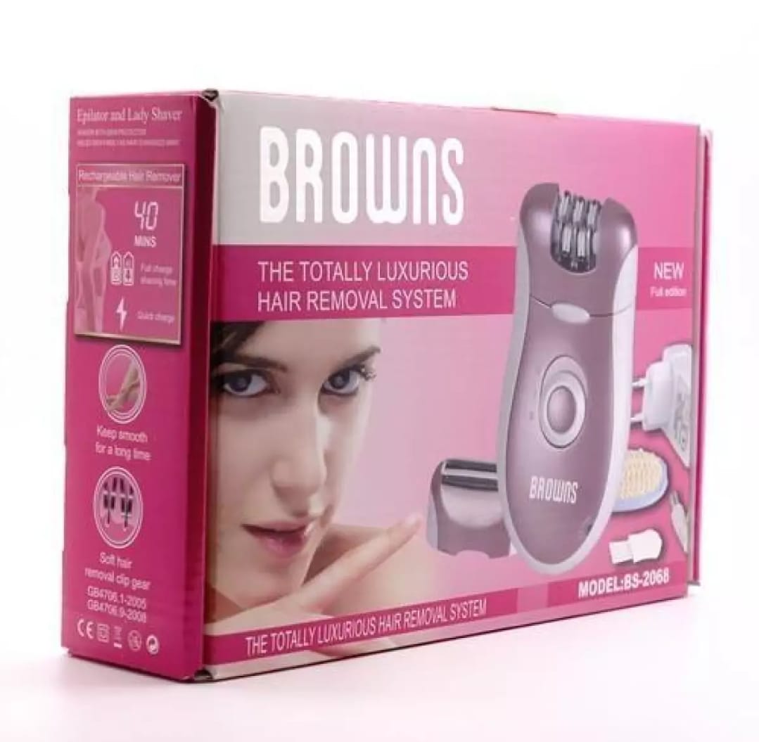Browns Épilateur Rasoir Lavable 2en1 Bs-2068 - Soins et Beauté - صورة 7