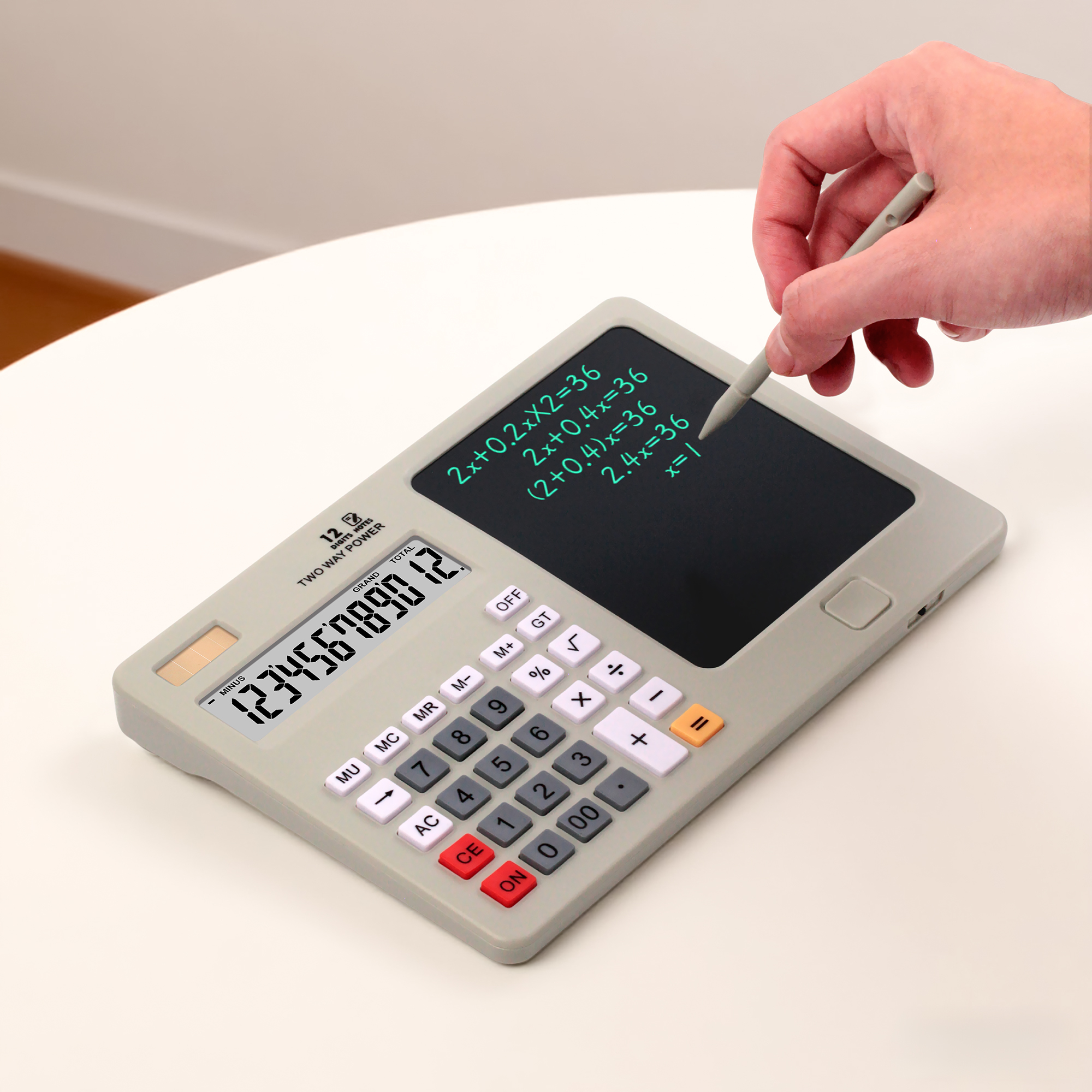 Calculatrice avec Tablette d'Écriture LCD 12 Chiffres - حاسبة رقمية مع لوحة كتابة - Électronique - صورة 8