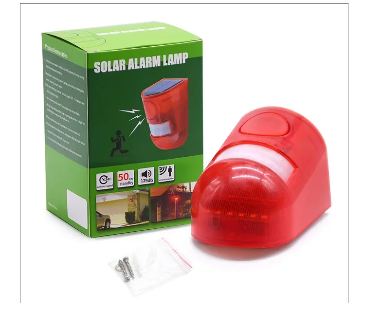 Alarme Solaire Anti-Vol avec Détecteur de Mouvement et Sirène 129dB – جهاز إنذار شمسي ضد السرقة والحيوانات مع كاشف حركة وصفارة قوية