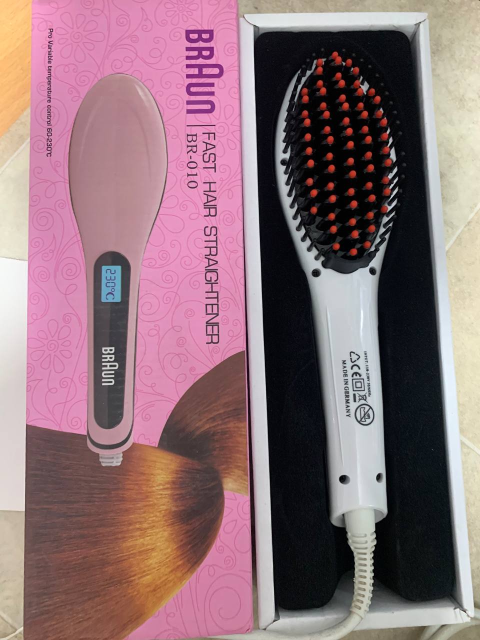 Braun Brosse à cheveux en céramique avec écran LCD chauffage numérique - Soins et Beauté - صورة حقيقية 7