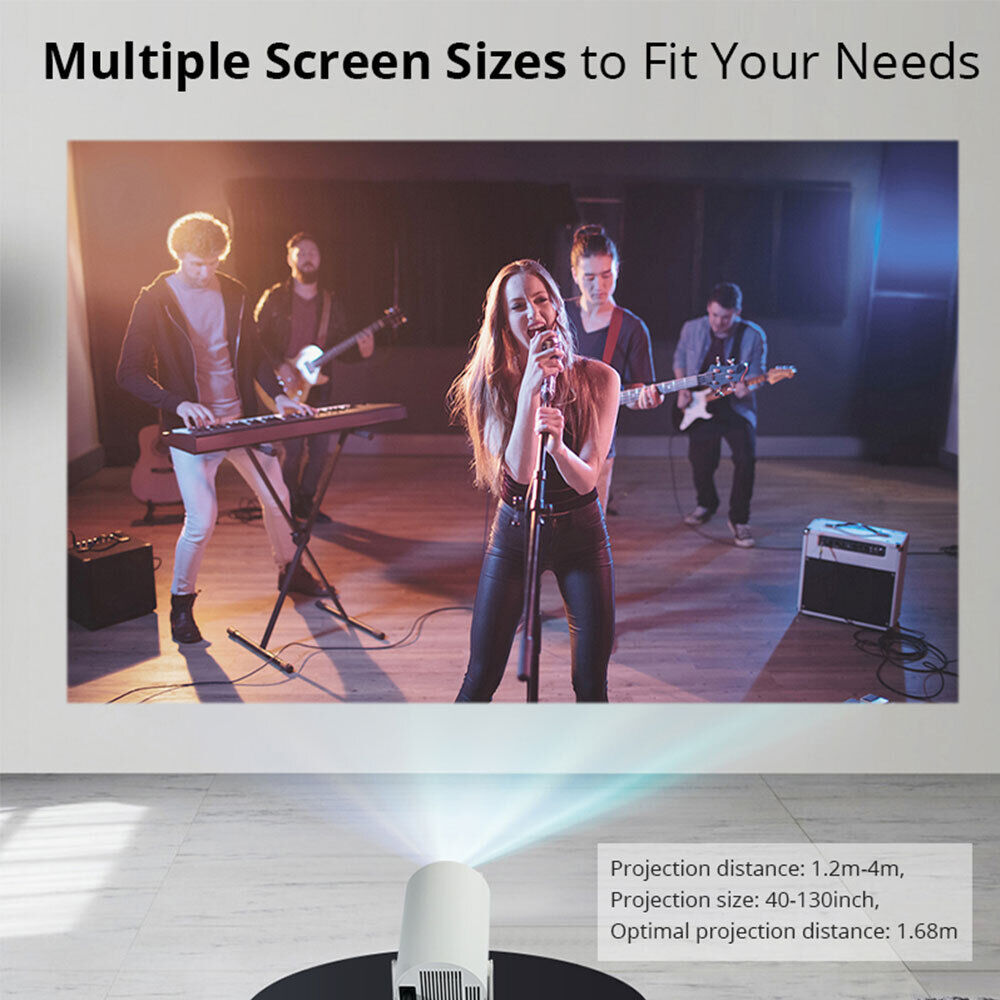 Mini Projector Multimédia Wifi Bleutooth 5.0 480p Up to 1080p - جهاز عرض ذكي ميني بروجكتر