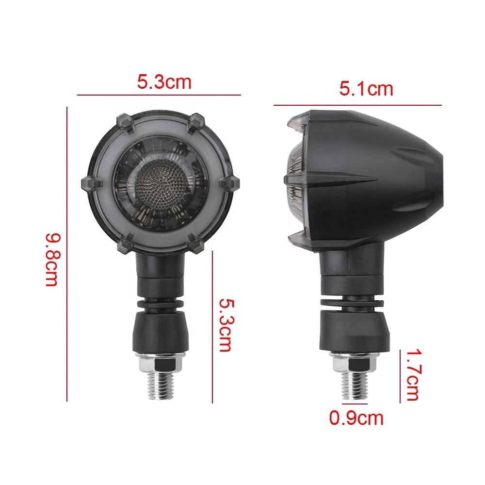 Clignotants LED pour Moto Couleur Rouge et Orange 2pcs - أشارات غمازات دراجة نارية أحمر وبرتقالي