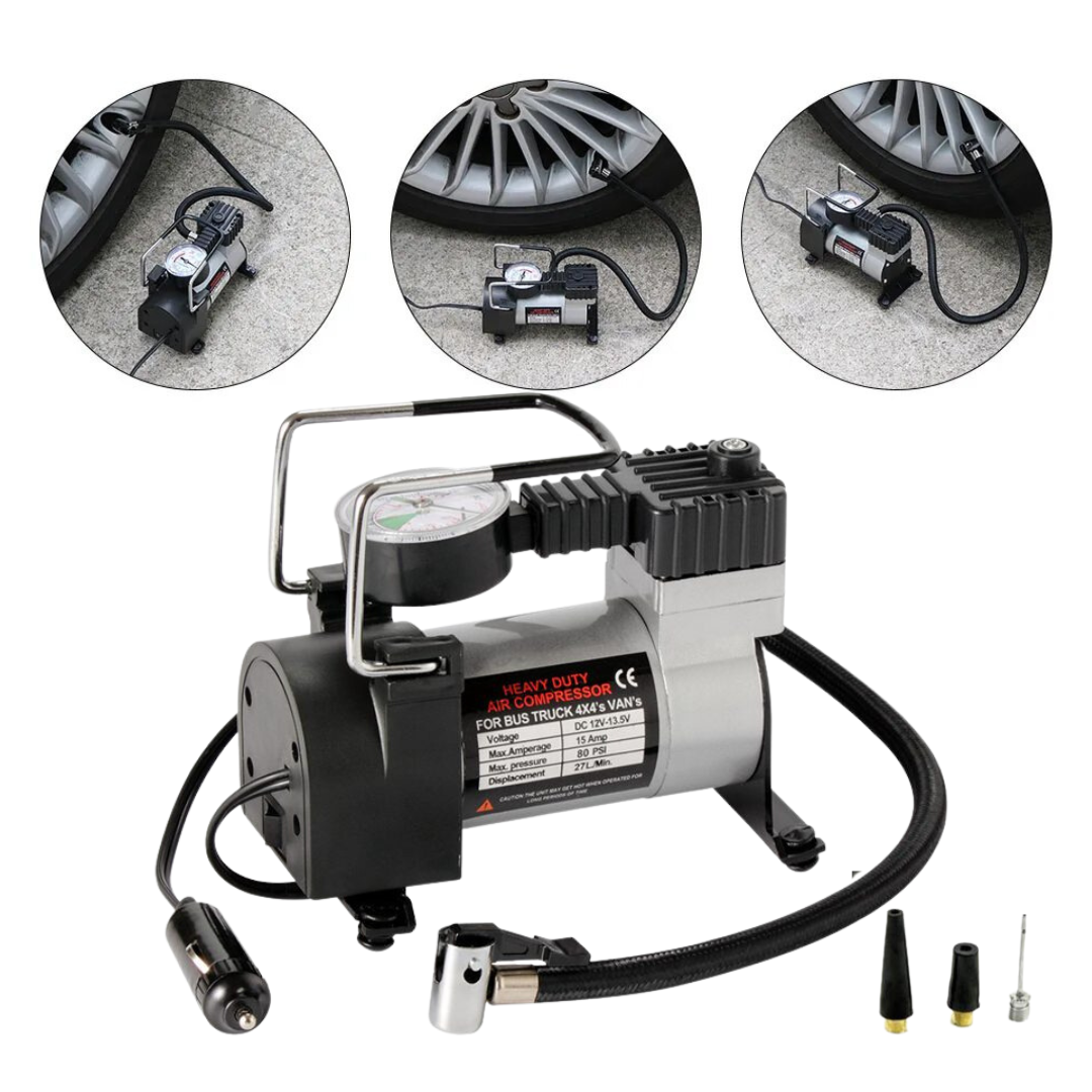 Air Compresseur et Gonfleur de pneu DC 12V prise allume ci-gare