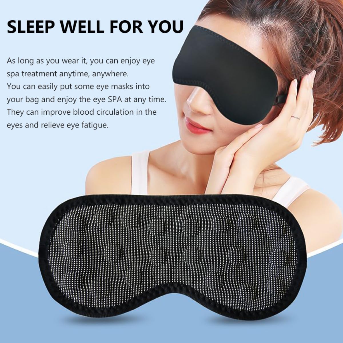 Masque de Sommeil Magnétique Confortable - قناع نوم مغناطيسي مريح للعينين ومضاد للإرهاق - Soins et Beauté - صورة 7